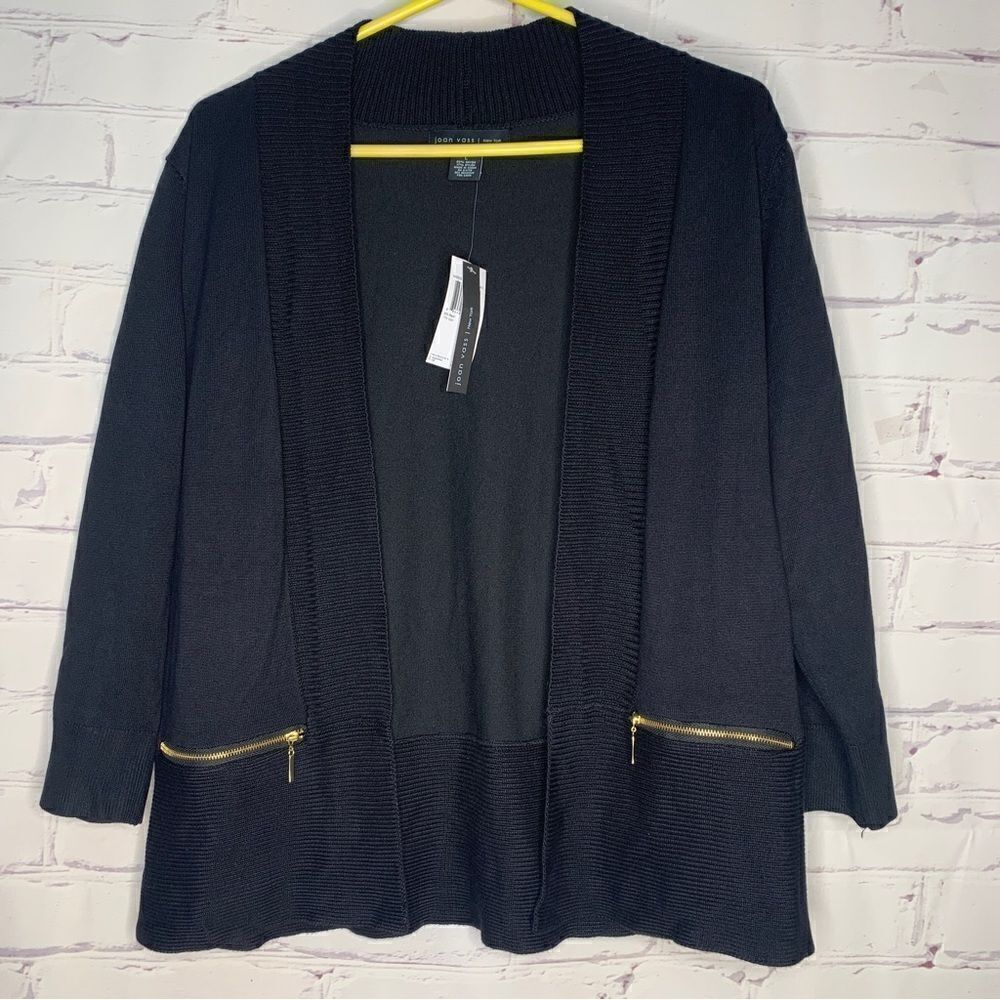 Joan Vass large black top - brand new!
